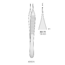 Adson con diente BD-70 Bontempi - 15 cm.