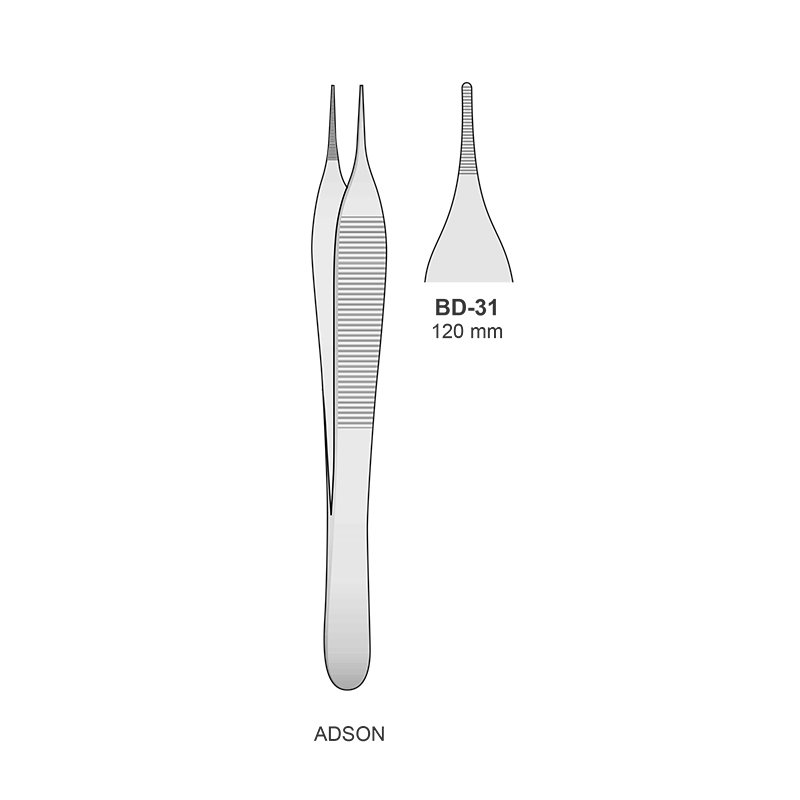 Adson sin diente BD-31 Bontempi - 12 cm.