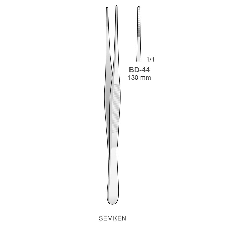 Recta sin diente. 13 cm BD-44 Bontempi - 