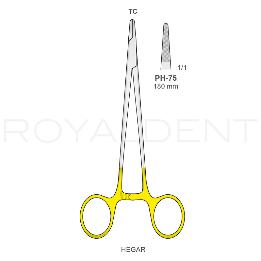Porta-agujas Hegar PH-75 Bontempi - 180 mm.
