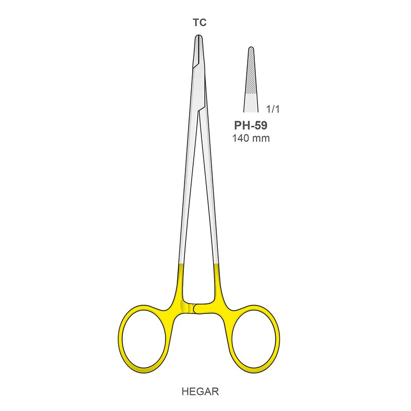 Porta-agujas Hegar 14 cm PH-59 Bontempi - 