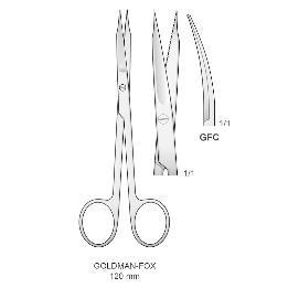 Tijera Goldman-Fox GFC Bontempi - Curva. 13,5 cm. Dentada