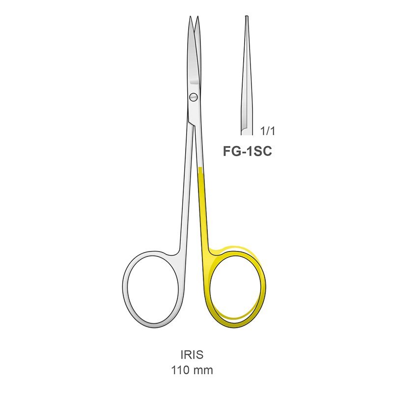 Tijera Iris FG-1 SC super-corte Bontempi - Recta. 110 mm