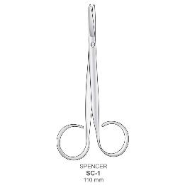 Tijera Spencer con muesca recta 11 cm Bontempi - 