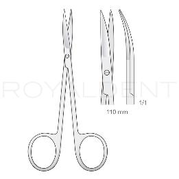 Tijeras Iris curva para sutura  American Eagle-Royal dent - 