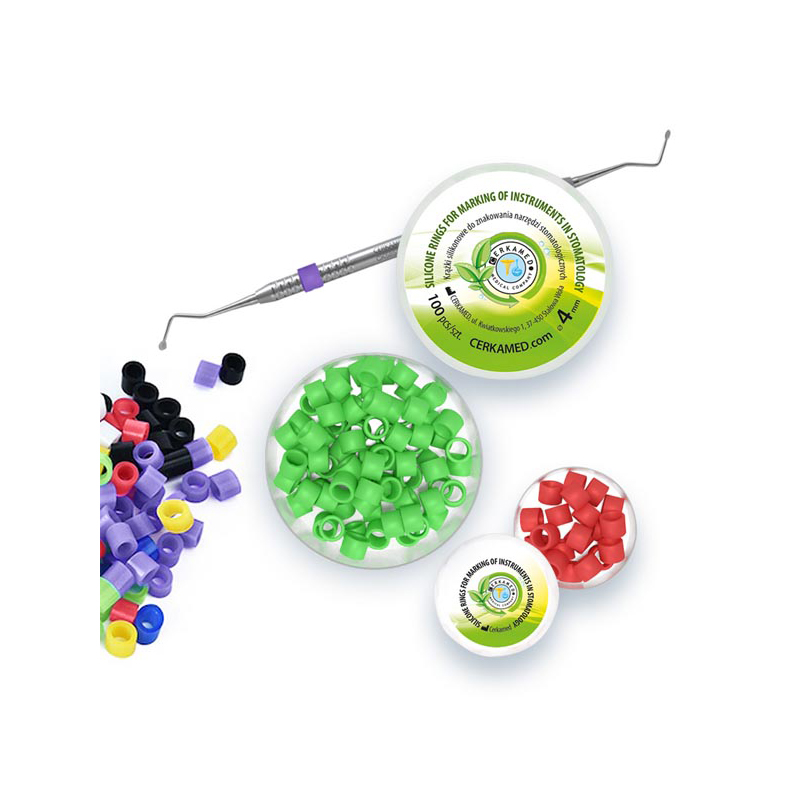 Codificador o aros silicona Blanco Cerkamed - 100 unidades 