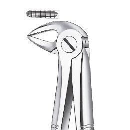 Forceps n 33A Martin - Para raices inferiores, pico angosto.