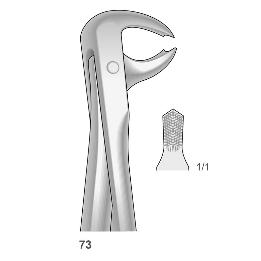 Forceps n 73 Bontempi - Para molares inferiores.