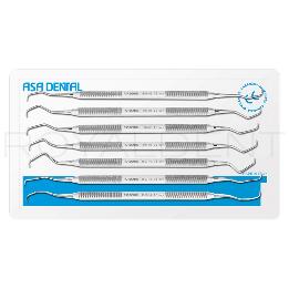 Kit de cureta gracey  Asa Dental - 7 curetas 