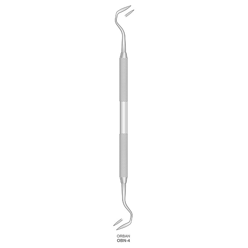 Cuchillo de periodoncia Orban doble OBN-4 Bontempi - Unidad.