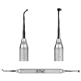 Bruñidor  bola-huevo TNB27/29. Mango XTS Satin Steel. Hu-Friedy - 