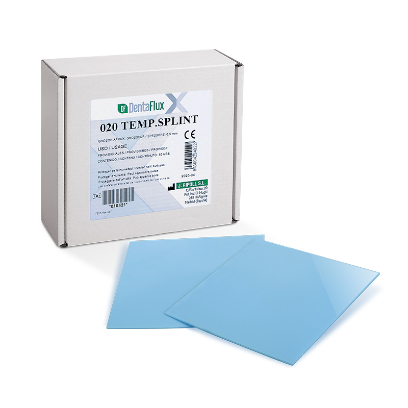 Tem Splint 020 0,50 mm Dentaflux - Caja de 50 unidades. para provisionales