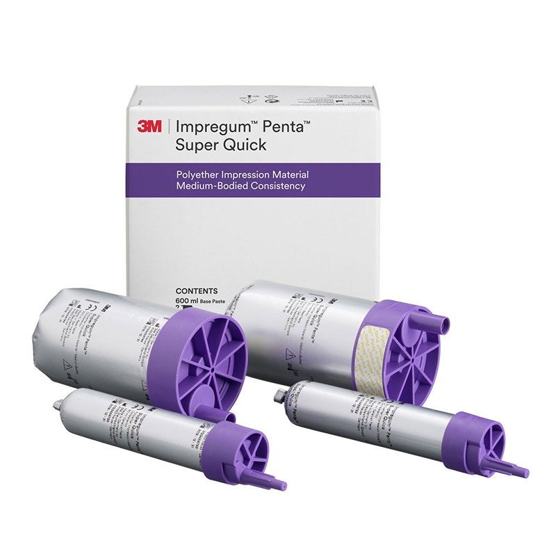 Impregum Super Quick Medium Body 69385 Solventum - 2 x base de 300 ml 2 x catalizador de 60 ml 1 Instrucciones de Uso