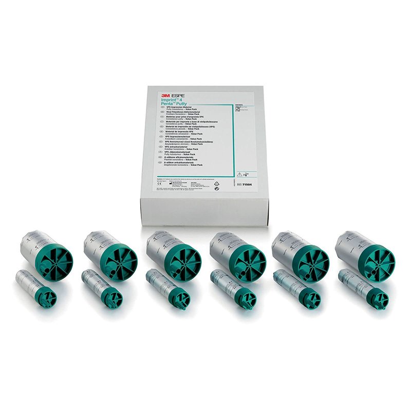 Estuche gigante Imprint 4 Penta Solventum - 6 pastas base de 300 ml, 6 catalizadores de 60 ml