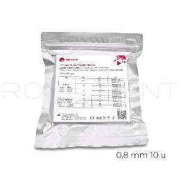 Plnchas CLEAR duras transparentes 0,8 mm 080801-10 Mestra - Caja de 10 unidades, para  alineadores de ortodoncia y aparatos de ortodoncia