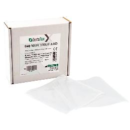 Plancha blanqueamiento Mouthguard 040 1 mm (blandas) Dentaflux - Caja de 12 unidades. Blanqueamientos, fluorizaciones. Cuadradas.