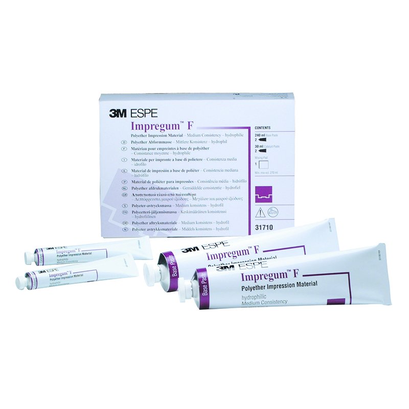Impregum F  Solventum - 2 bases de 120 ml. + 2 catalizadores de 15 ml. + bloc de mezcla.
