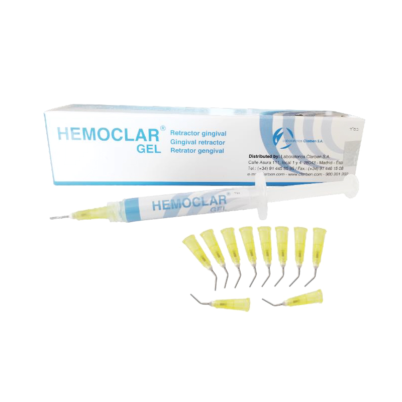 Hemostático Hemoclar Gel Cloruro de Aluminio retracor gingival