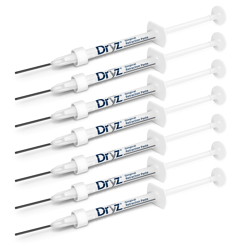 Pasta de retracción gingival Dryz Blu  Parkell - 7 Jeringas de 0.5ml + 15 puntas