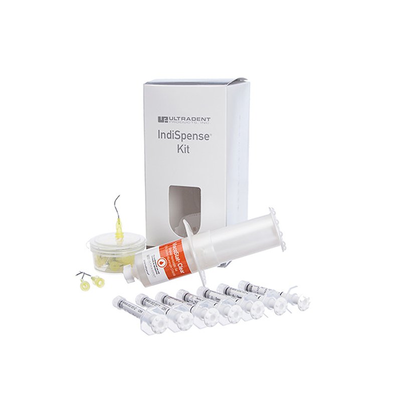 ViscoStat Clear Kit Gel cloruro de aluminio al 25% - UP 6407  Ultradent - 1 x 30 ml. - 38,52 grs. de ViscoStat Clear jeringa indiSpense 20 Metal Dento-Infusor Tips 20 jerin