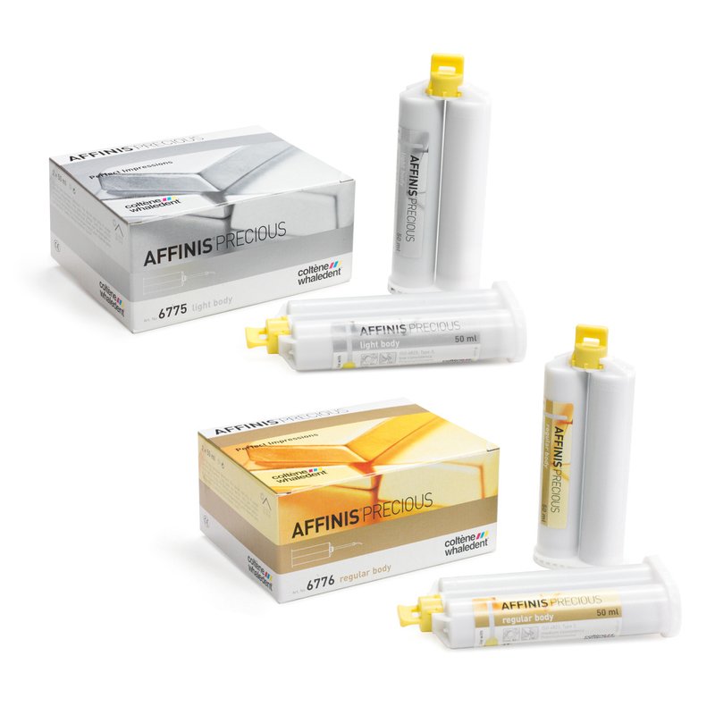 Affinis Precious Fluido Coltene - 2 cartuchos de 50 ml. + cánulas de mezcla.