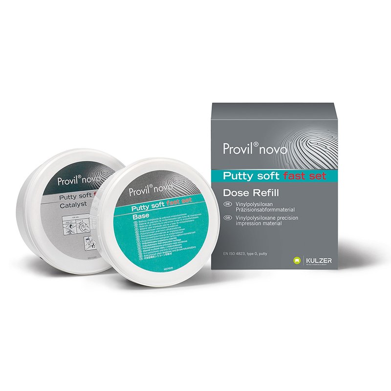 Provil Novo Putty Fast Set Heraeus-Kulzer - Base + catalizador: 500 ml.