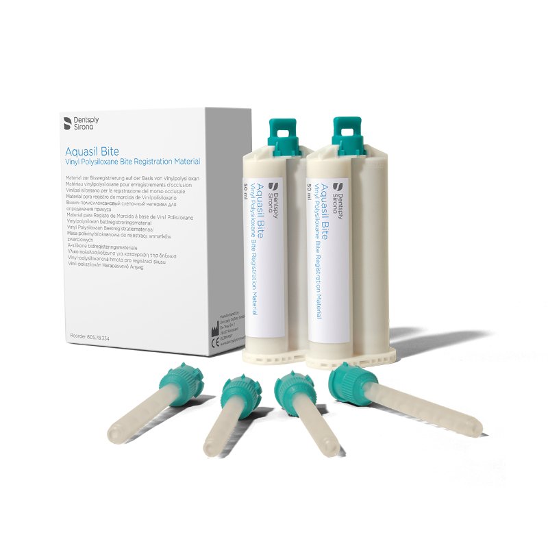 Aquasil Bite Dentsply Sirona - 2 cartuchos de 50 ml. + cánulas de mezcla.