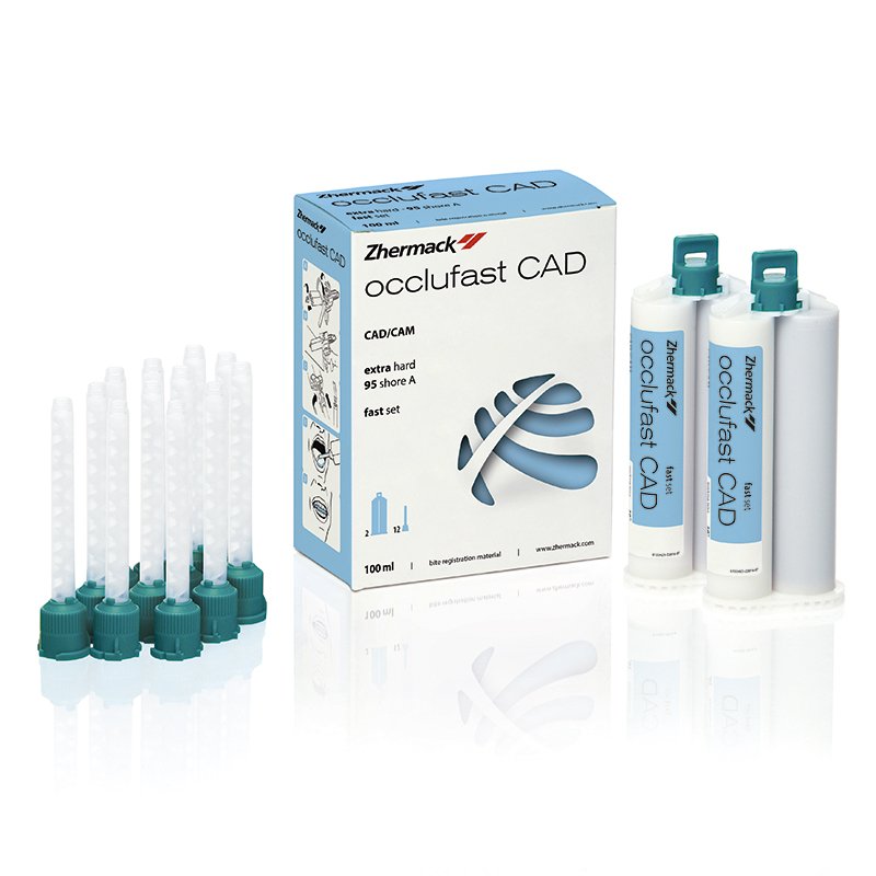 Occlufast CAD 2x50 ml. Zhermack - 2 x 50 ml. + 12 puntas de mezcla.