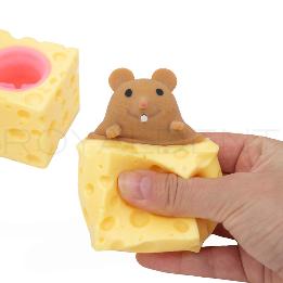 Antiestrés ratón queso  Bader - 12 unidades