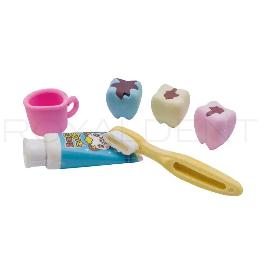 Dental FUNNY SET DE GOMAS 0905061 Bader - 1 caja de 24 unidades