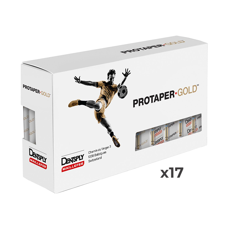 Regalo Dentsply 17 blisters de ProTaper Gold surtido 25 mm Cx6 por la compra de 30 blister DentsplySirona - 