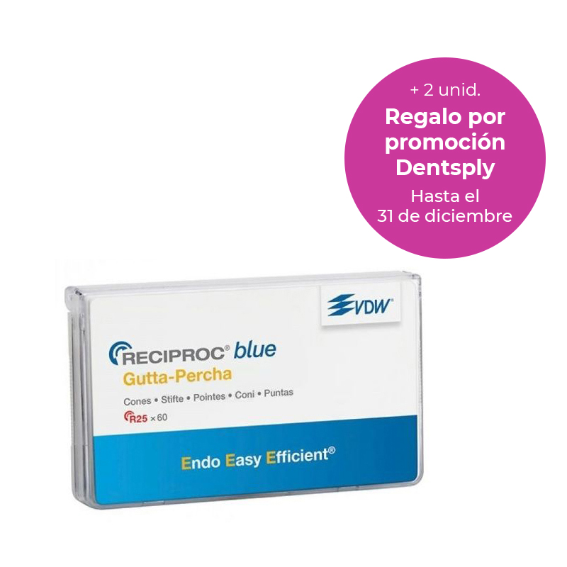 Regalo Dentsply 2 cajas Gutta Reciproc Blue  por la compra de 4 cajas DentsplySirona - 