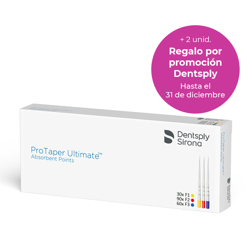 Regalo Dentsply 2 cajas Punta papel ProTaper Ultimate F1 por la compra de 4 cajas  DentsplySirona - 