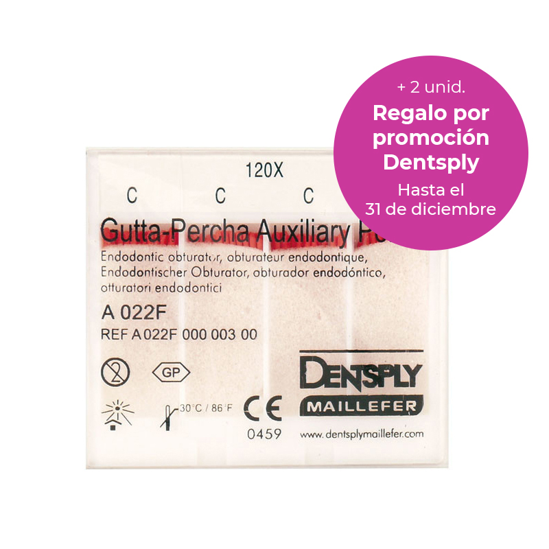Regalo Dentsply 2 cajas Puntas guttapercha piratas no estandarizadas B por la compra de 4 cajas  DentsplySirona - 