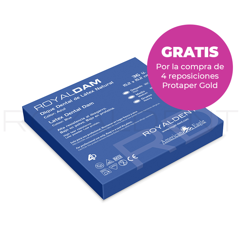 Regalo Dique de goma látex natural color Azul Royal Dent - 