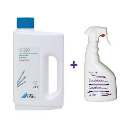 Gratis ID220 para Fresas 1 litro + 1 Botella de 750 ml. desinfectante superficies. Royal Dent - 