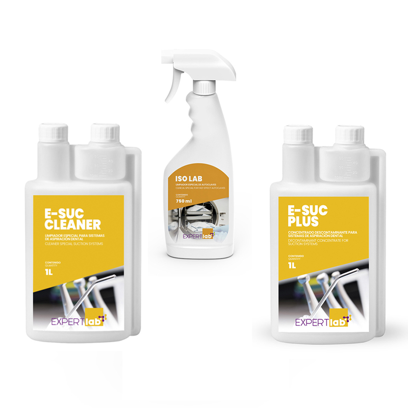 Gratis Pack, 750 ml limpieza autoclave y 2 litros para aspirasción ( 1 desinfección +1  limpiador) Royal Dent - 