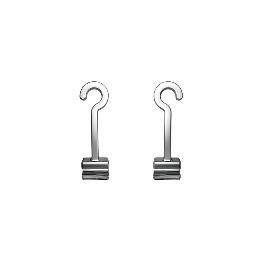 Gancho Crimpable Curvo largo de 6,5 mm Astar - Bolsa de 10 unidades