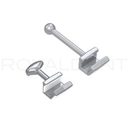 Gancho crimpable quirúgico con bola acero inoxidable Aditek - 10 unidades 