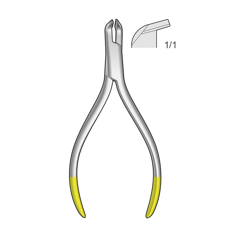 Alicate corte distal TC LX-DS1 Bontempi - Hasta 0,5 mm redondo, 0.41 x 0.56 mm rectangular y 0,4 mm twist.