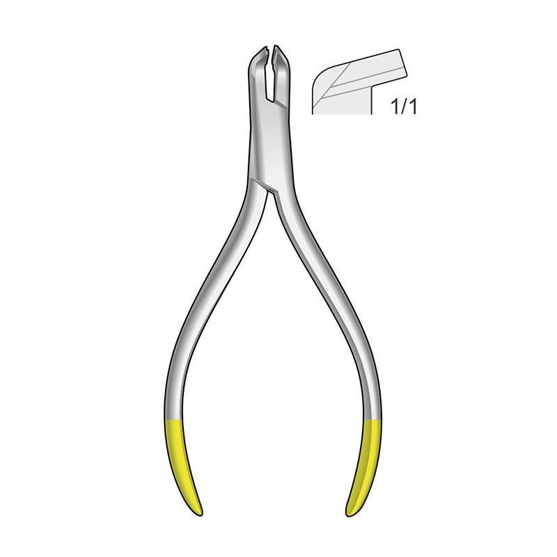 Alicate corte distal TC LX-DS2 Bontempi - Hasta 0,4 mm redondo, 0.41 x 0.41 mm rectangular.