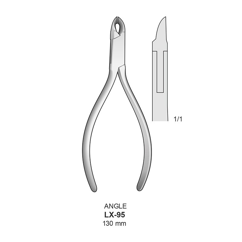 Alicate corte ligadura LX-95 Bontempi - Hasta 0,3 mm redondo.