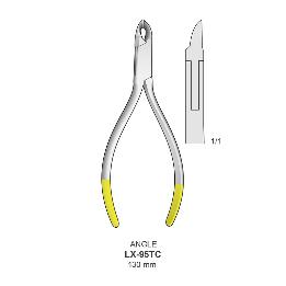 Alicate corte ligadura puntas carburo tungsteno LX-95TC Bontempi - Hasta 0,4 mm redondo ( Inch 0.12 ) 