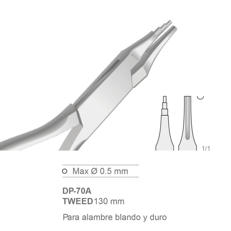 Pinza TWEED CORTA DP-70A  Bontempi - 12,5 cm.