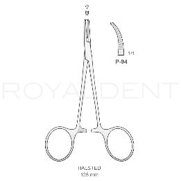 Halstead curva P-94 con diente Bontempi - 12 cm.
