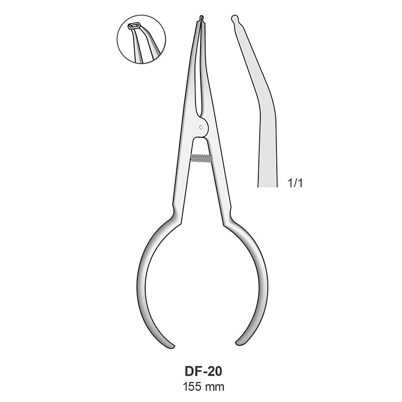 Pinza para ligaduras, estira elásticos DF-20  Bontempi - 12,5 cm.