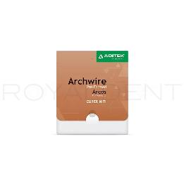 Arcos Copper niti 35 ºC Rectángulares Forma universal con tope Aditek - 10 unidades 