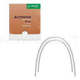Arcos Copper NiTi 35C Rectángulares Forma Universal sin Stope Aditeck - 10 unidades.Temperatura de transición: 27ºC y 35ºC.    