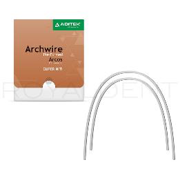 Arcos Copper NiTi 35C Redondos Forma Universal sin Stops U/L Aditek - 10 unidades. Temperatura de transición: 27ºC y 35ºC. 