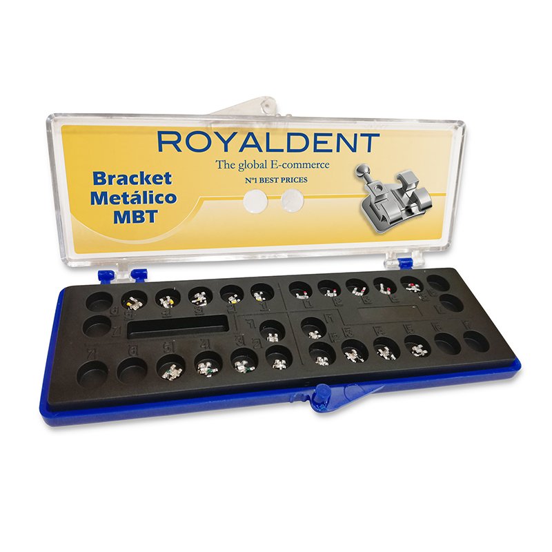1 caso de Metal MBT 018 20 brackets con bola caninos y premolares Royal Dent - 